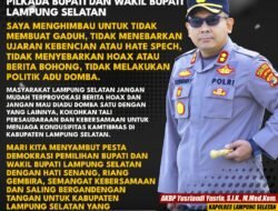 Pasca Tahap Pendaftaran Paslon, Kapolres  AKBP Yusriandi Yusrin Ajak Jaga Kamtibmas Yang Harmonis