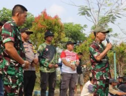 Menyambut HUT TNI ke 79, Kapolsek Pebayuran Hadiri Acara Kegiatan Senam Bersama dan Lomba Fune Mancing Mania