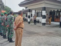 Kapolsek Pebayuran Pimpin Apel Gabungan Penertiban Alat Peraga Sementara (APS)