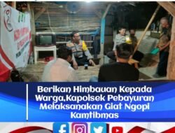 Berikan Himbauan Kepada Warga,Kapolsek Pebayuran Melaksanakan Giat Ngopi Kamtibmas