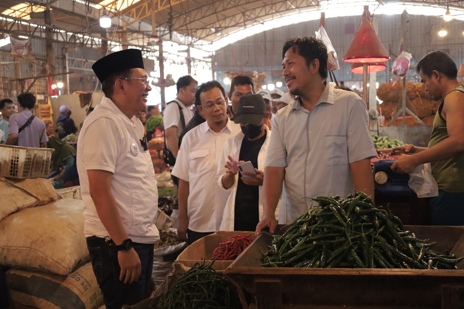 Cabup No.Urut 1, Dani Ramdan Berkampanye di Pasar Induk Cibitung