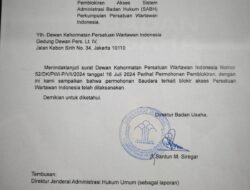 Surat AHU PWI Diblokir, Hendry Ch. Bangun Tidak Punya Legal Standing