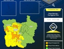 Peringatan Dini Cuaca: Hujan Lebat Disertai Petir dan Angin Kencang di Jabodetabek