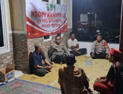Berikan Pesan Kepada Masyarakat, Kapolsek Pebayuran Melaksanakan Giat Ngopi Kamtibmas