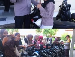 Menjelang Mudik Lebaran,Warga Antusias Menitipkan Kendaraan Bermotor ke Polsek Pebayuran