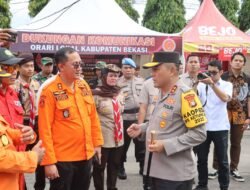 Kapolda Metro Jaya Tinjau Pos Pelayanan Terpadu di Kedung Waringin Bekasi, Pastikan pemudik 2025 Lancar