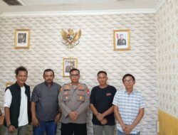 Pengurus Media Kabar Desa Nusantara Silaturahmi Dengan Kapolsek Pebayuran AKP Hotma Sitompul