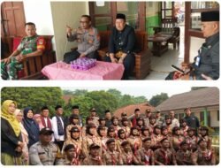 Kapolsek Serang Baru Hadiri Upacara Hari Pendidikan Nasional di SMAN 1 Serang Baru