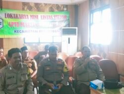 Wakapolsek Pebayuran IPTU M. Sirait, S.H. Hadiri Sosialisasi Lokakarya Mini Lintas Sektor di UPTD Puskesmas Pebayuran