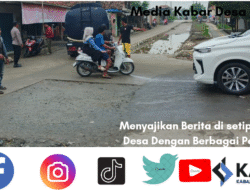 Kanit Samapta Polsek Pebayuran Dan Bhabinkamtibmas Lakukan Pengamanan Lalin di Lokasi Perbaikan Jalan Desa Sumbersari