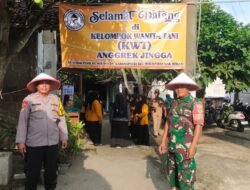 Bhabinkamtibmas Dan Babinsa Koramil 11. Hadiri Kegiatan Penilaian Lomba KWT Tingkat Kabupaten Bekasi di Desa Karang Patri
