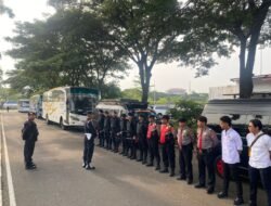 Brimob Polda Metro Jaya Kawal Ketat Kunjungan Delegasi Turkish Gendarmerie di Jakarta