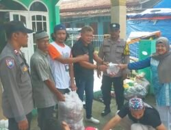 Kapolsek Pebayuran Melalui Kanit Bimas Aiptu Triyono Monitoring Pemotongan Hewan Kurban di Seluruh Masjid Wilayah Hukum Polsek Pebayuran