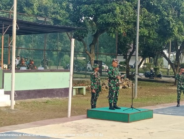 HUT ke-79, PALAD TNI AD Gelar Karya Bhakti Bersama Warga di Perbatasan Bekasi-Bogor