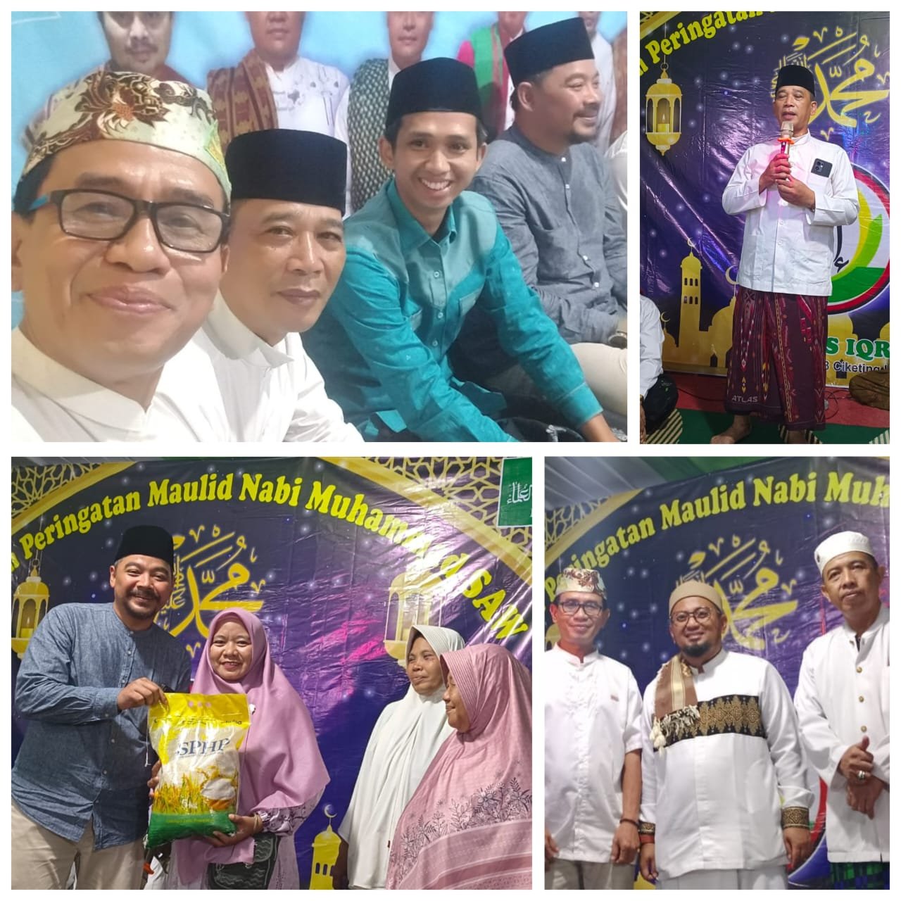 Majelis Iqro Ciketing Udik Gelar Peringatan Maulid Nabi Muhammad SAW, Santuni Anak Yatim