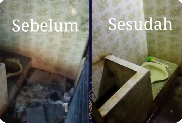 Respon Cepat! Camat Bantargebang Gerakkan Kerja Bakti Bersihkan Toilet Taman Kota