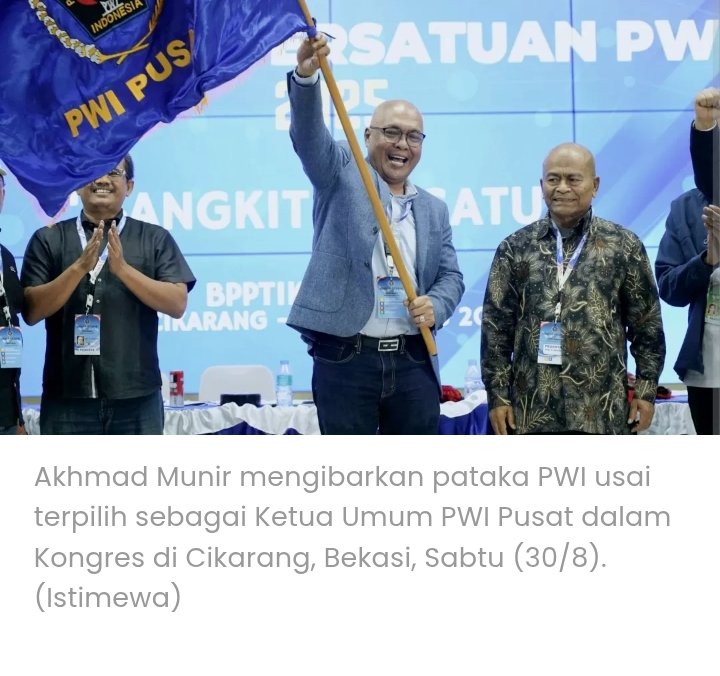Struktur Pengurus Persatuan Wartawan Indonesia (PWI) Pusat Periode 2025-2030 Resmi Terbentuk