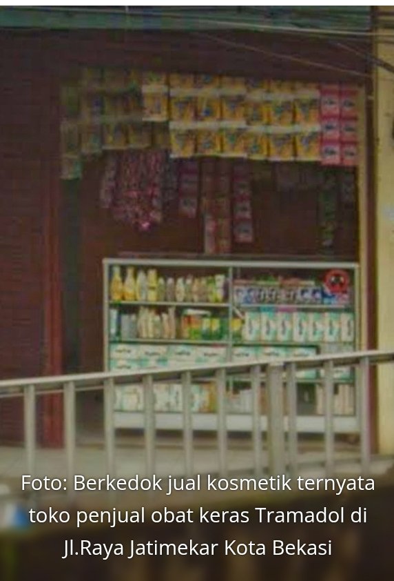 Marak Penjualan Tramadol dan Hexymer di Bekasi, Disamarkan Lewat Toko Kosmetik