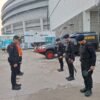 Brimob Polda Metro  Laksanakan Sterilisasi AGWC  di  Arena Senayan