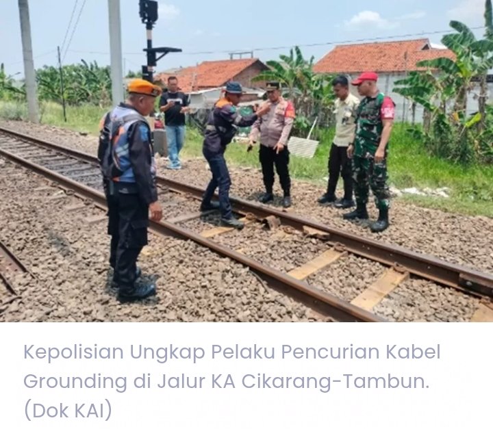 Polsek Cikarang Barat Ringkus Pencuri Kabel Grounding, Ancaman 7 Tahun Penjara
