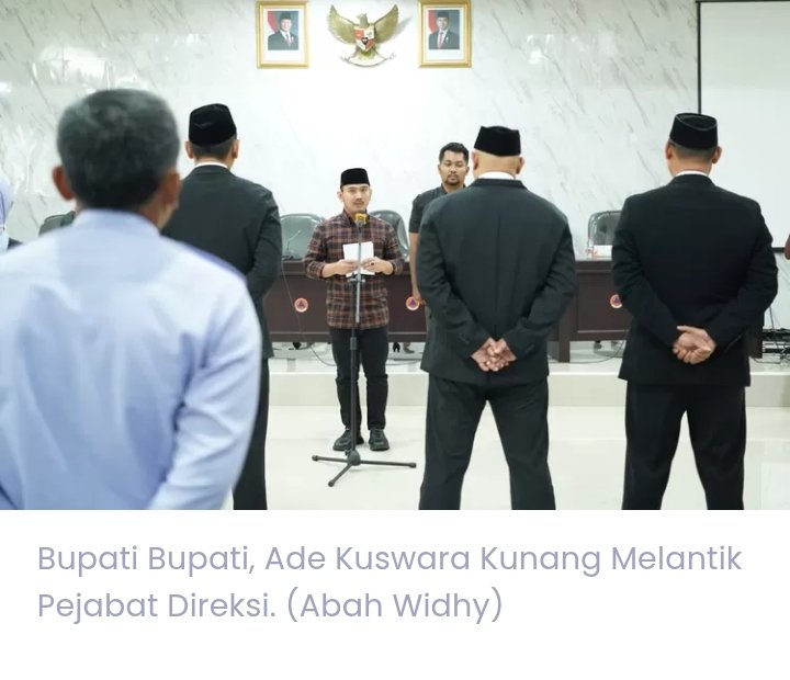 Ade Kuswara Kunang Lengkapi Direksi Tirta Bhagasasi, Targetkan Perubahan Signifikan Dua Tahun ke Depan