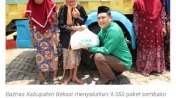 Baznas Salurkan Paket Sembako Lewat Program “Bekasi Senyum” untuk Warga Kurang Mampu di Tiap Kecamatan