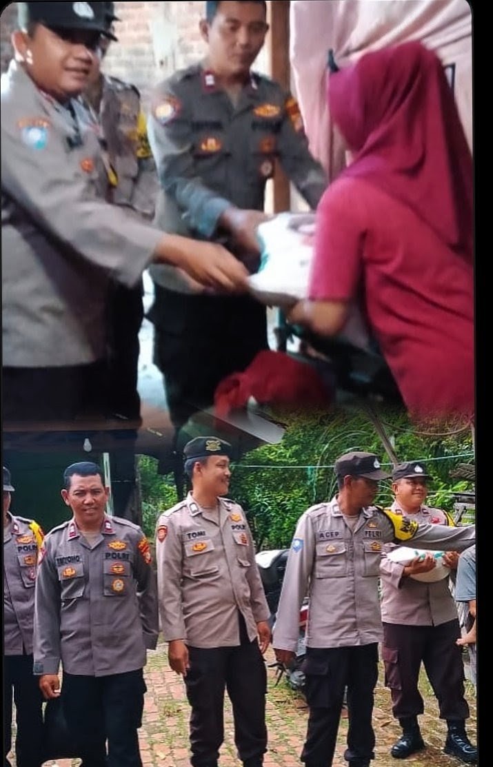 Kapolsek Pebayuran Gelar Jumat Berkah, Sambangi Warga Sakit di Desa Sumbersari