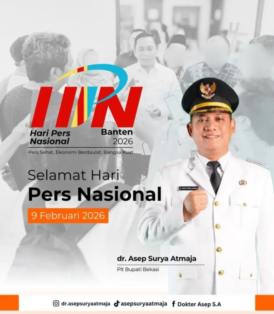 Ketua PWI Bekasi Raya Soroti Penggunaan Logo HPN 2026 di Poster Plt Bupati Bekasi