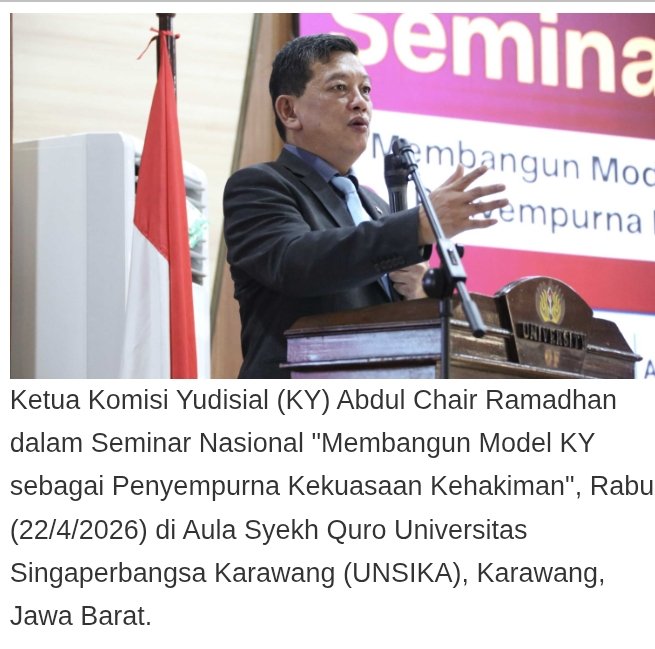 Ketua KY Dorong Penguatan Kewenangan, Usulkan Putusan Bersifat Final dan Mengikat