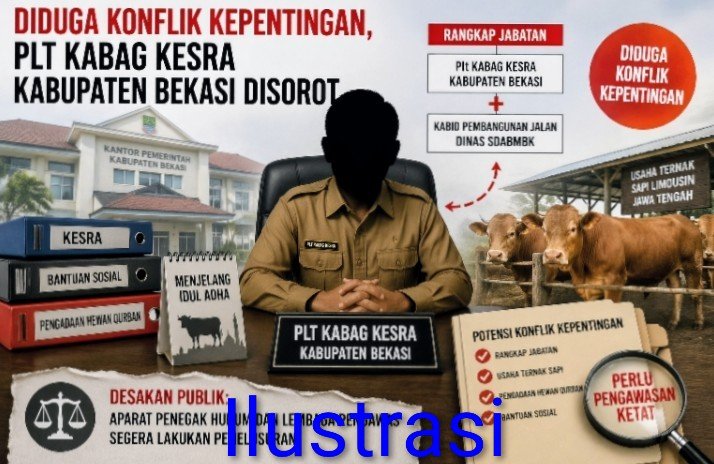Plt Kabag Kesra Kabupaten Bekasi Disorot, Diduga Ada Konflik Kepentingan