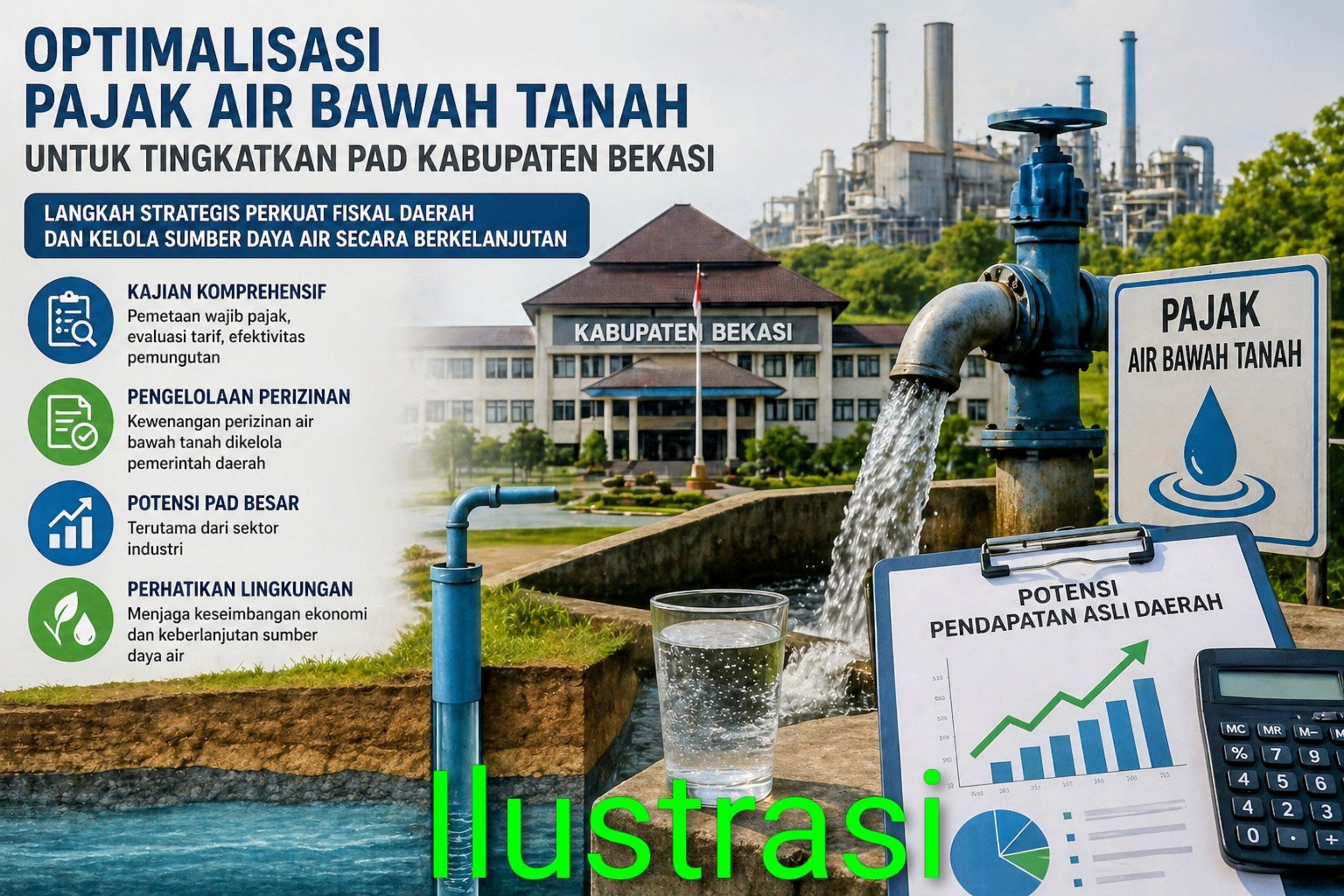 Plt Bupati Bekasi Dorong Optimalisasi Pajak Air Tanah untuk Tingkatkan PAD