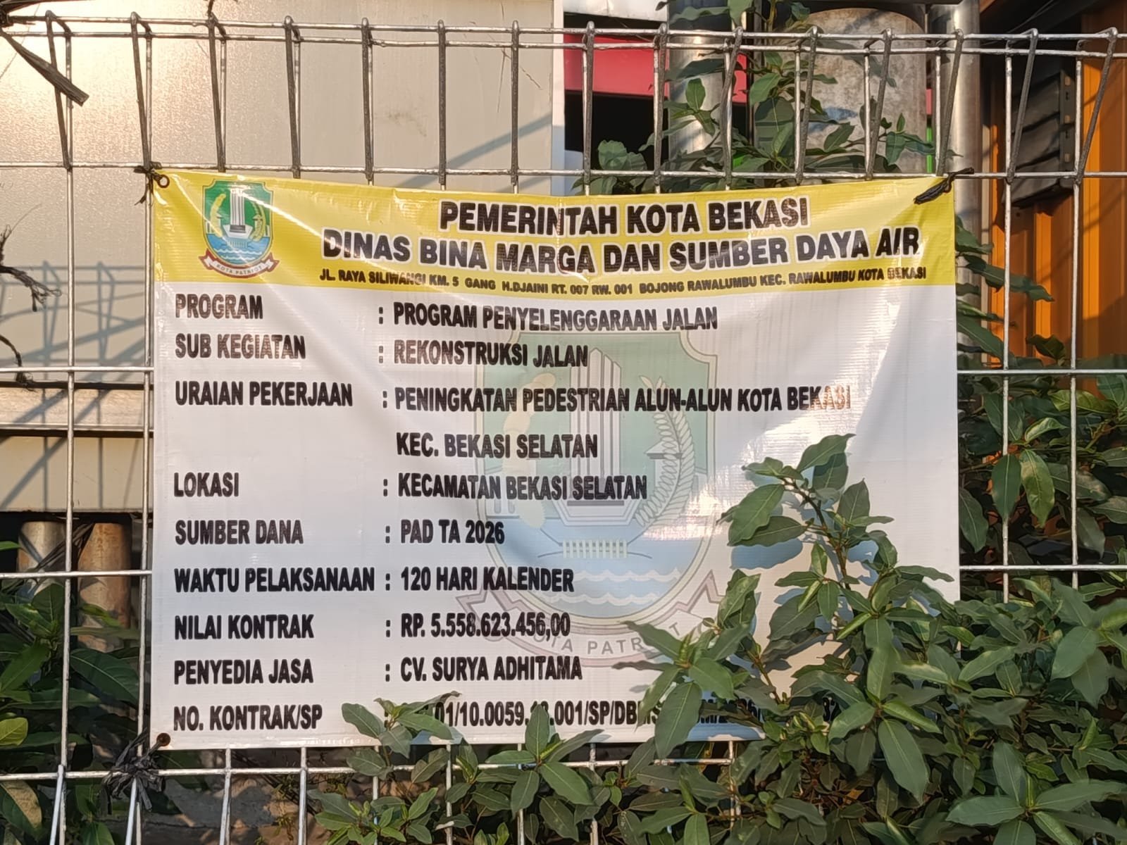 Proyek PAD Rp5,5 Miliar di Kota Bekasi Tuai Kritik, Pekerja Terlihat Tanpa APD