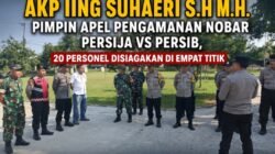 Kapolsek Pebayuran Pimpin Apel Pengamanan Nobar Persija vs Persib, 20 Personel Disiagakan di Empat Titik