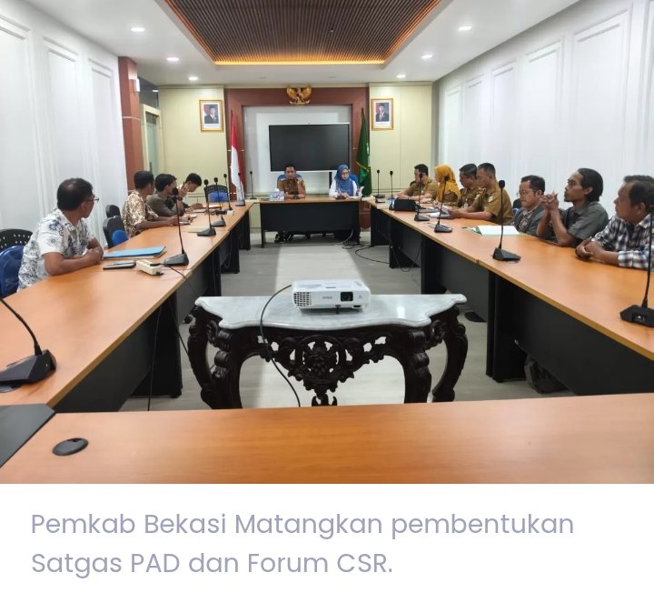 Forum CSR dan Satgas PAD Mulai Digodok Pemkab Bekasi