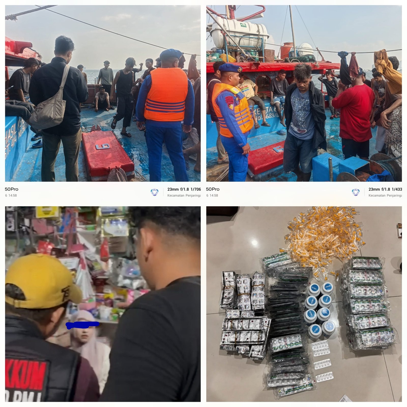 Ditpolairud Polda Metro Bongkar Peredaran Obat Keras Ilegal di Muara Baru, Tiga Orang Diamankan