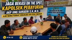 Jaga Bekasi On The Spot, Kapolsek Pebayuran AKP Iing Suhaeri S.H.,M.H. Ajak Warga Perkuat Siskamling dan Cegah Tawuran