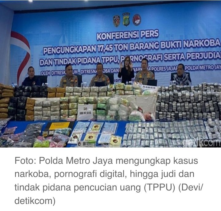 Polda Metro Jaya Bongkar Judi Online, Judi Berkedok Timezone, dan Peredaran Narkotika