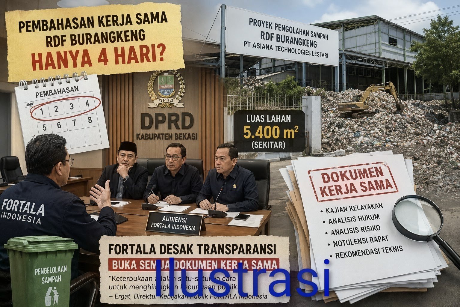 FORTALA Pertanyakan Persetujuan Kilat Kerja Sama RDF Burangkeng, Soroti Pembahasan di DPRD Hanya Beberapa Hari