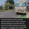 Truk Boks Tabrak Antrean Motor di Lampu Merah, Ojol Meninggal