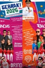 Gebrak 2026 Vol.2 hadirkan festival wisata, UMKM, seni budaya, dan konser artis nasional gratis.