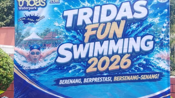 Tridas Fun Swimming 2026 menjadi penanda ajang renang yang mengusung semangat berprestasi dan bersenang-senang.