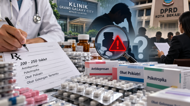 Ilustrasi dugaan peresepan obat psikiatri dalam jumlah besar di Bekasi. DPRD menyoroti pengawasan distribusi obat dan meminta klarifikasi pihak terkait.